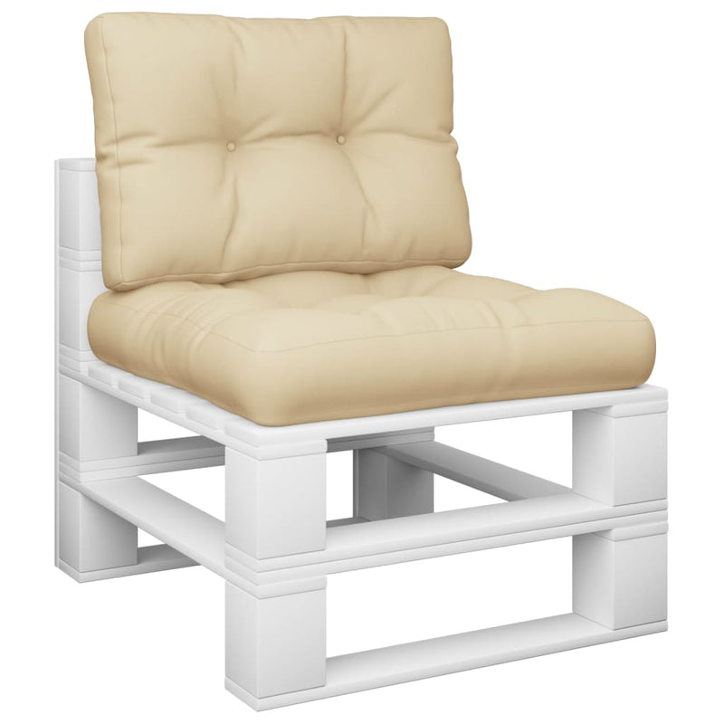 Load image into Gallery viewer, Vidaxl palletkussens 2 st stof beige
