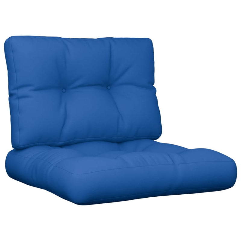 Load image into Gallery viewer, Vidaxl palletkussens 2 st stof koningsblauw
