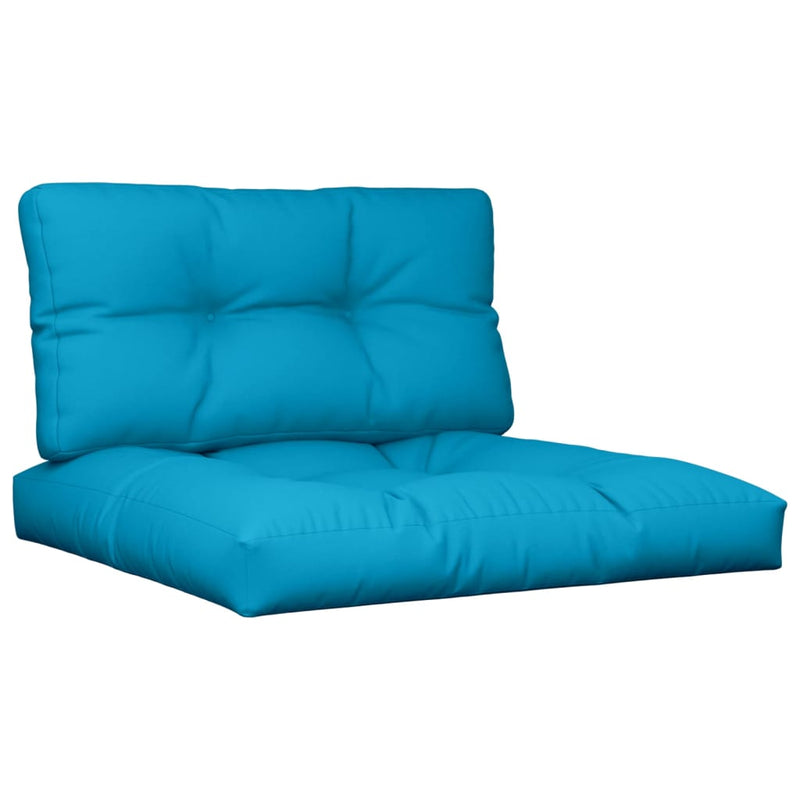 Load image into Gallery viewer, Vidaxl palletkussens 2 st stof lichtblauw
