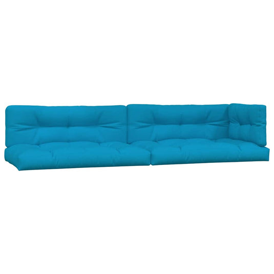 Vidaxl palletkussens 5 st stof blauw