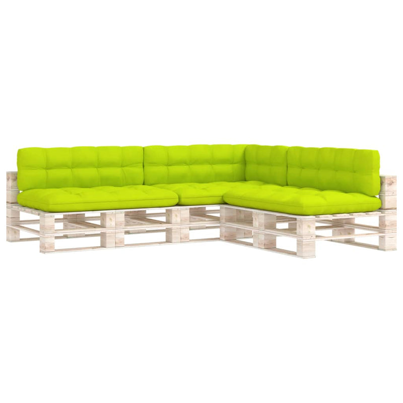 Load image into Gallery viewer, VidaXL Bankussens pallet 7 st heldergroen
