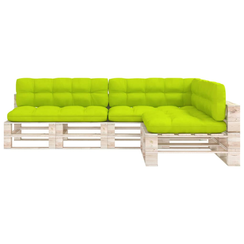 Load image into Gallery viewer, VidaXL Bankussens pallet 7 st heldergroen
