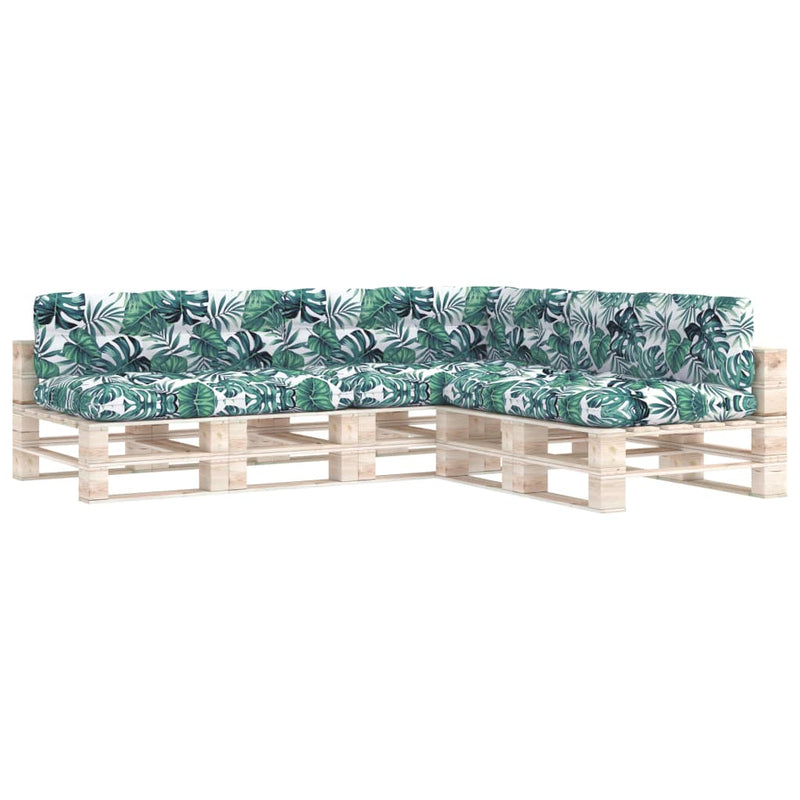Load image into Gallery viewer, VidaXL Bankkussens pallet 7 st bladpatroon
