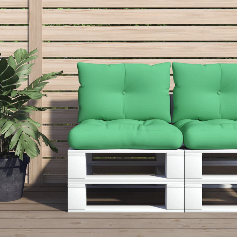Load image into Gallery viewer, Vidaxl palletkussens 2 st stof groen
