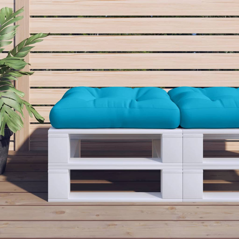 Load image into Gallery viewer, Vidaxl palletkussen stof blauw
