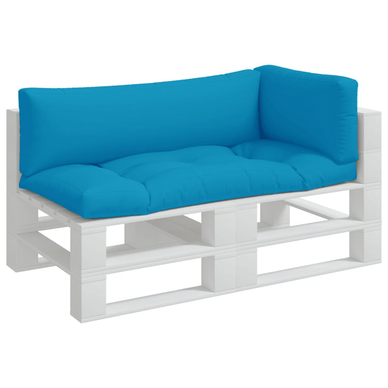 Load image into Gallery viewer, Vidaxl palletkussens 3 st stof blauw
