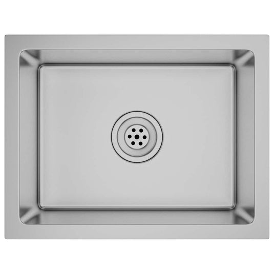 Vidaxl gootsteen handgemaakt roestvrij staal