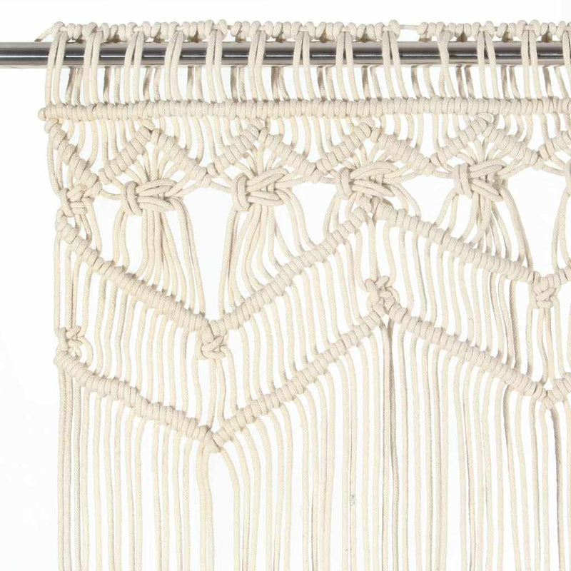 Load image into Gallery viewer, Vidaxl gordijn macramé 140x240 cm katoen
