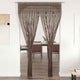 Vidaxl gordijn macramé 140x240 cm katoen taupe
