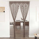Vidaxl gordijn macramé 140x240 cm katoen taupe