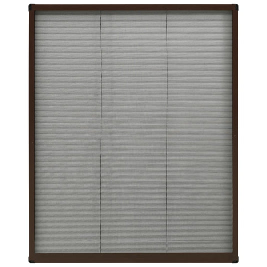 Vidaxl raamhor plissé 60x80 cm aluminium bruin