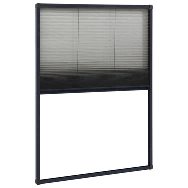 Vidaxl raamhor plissé 80x120 cm aluminium antracietkleurig