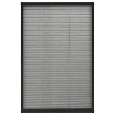 Vidaxl raamhor plissé 80x160 cm aluminium antraciet