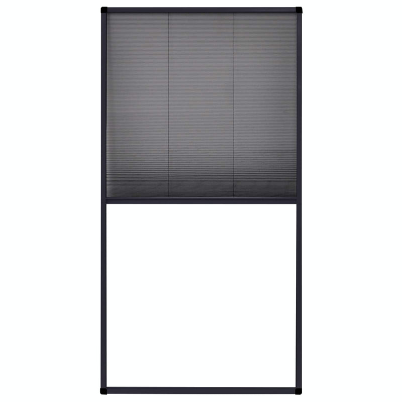 Load image into Gallery viewer, Vidaxl raamhor plissé 80x160 cm aluminium antraciet
