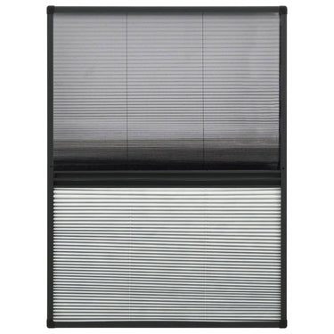 Vidaxl raamhor plissé met verduistering 80x120 cm aluminium