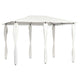 Vidaxl prieel met paalhoezen 160 g m² 3x4x2,6 m crèmekleurig