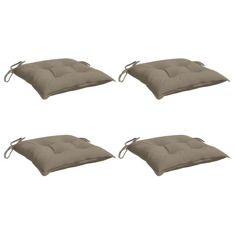 Load image into Gallery viewer, Vidaxl stoelkussens 4 st 40x40x7 cm oxford stof taupe
