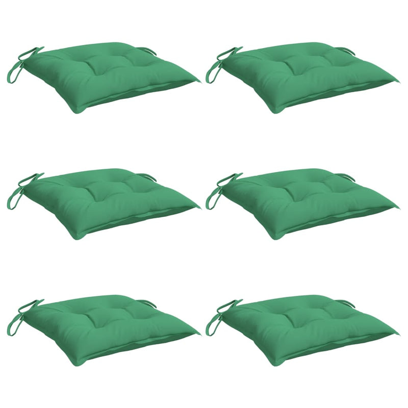 Load image into Gallery viewer, VidaXL Stoelkussens 6 st 50x50x7 cm oxford stof groen
