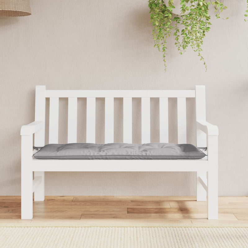 Load image into Gallery viewer, Vidaxl tuinbankkussen 120x50x7 cm oxford stof grijs
