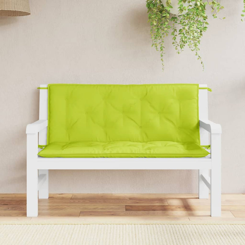 Load image into Gallery viewer, Vidaxl tuinbankkussen 120x(50+50)x7 cm oxford stof felgroen

