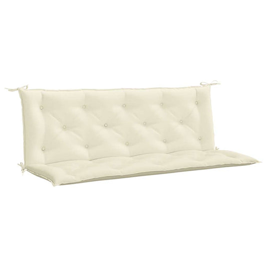 Vidaxl tuinbankkussen 150x(50+50)x7 cm oxford stof crèmewit