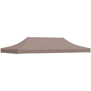 Vidaxl partytentdak 270 g m² 6x3 m taupe