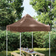 Vidaxl partytentdak 270 g m² 2x2 m bruin