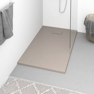 Vidaxl douchebak 120x70 cm smc bruin
