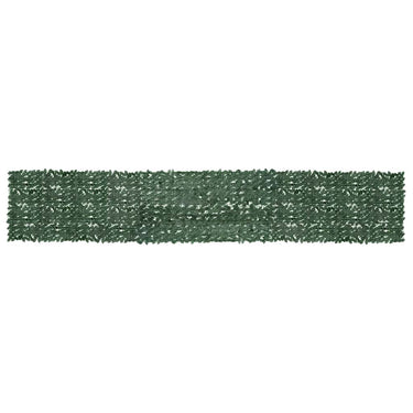 Vidaxl balkonscherm met donkergroene bladeren 600x100 cm