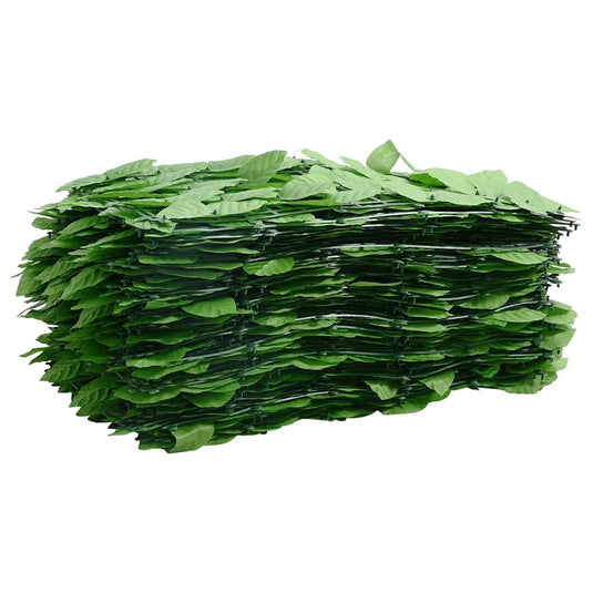 Vidaxl balkonscherm met groene bladeren 300x100 cm