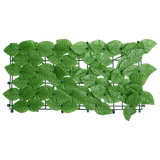 Vidaxl balkonscherm met groene bladeren 400x100 cm