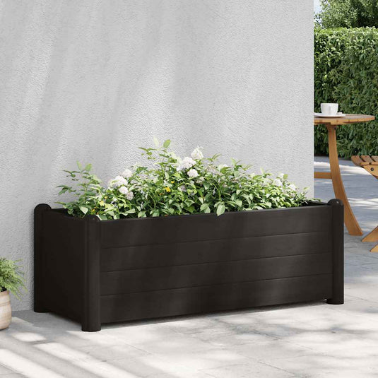 Vidaxl plantenbak verhoogd 100x43x35 cm pp antraciet