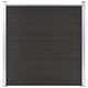 VidaXL Schuttingpaneel 180x186 cm HKC zwart