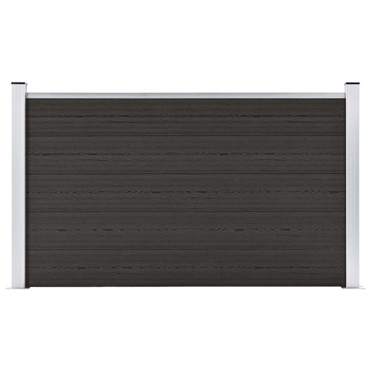 Vidaxl schuttingpaneel 180x105 cm hkc zwart