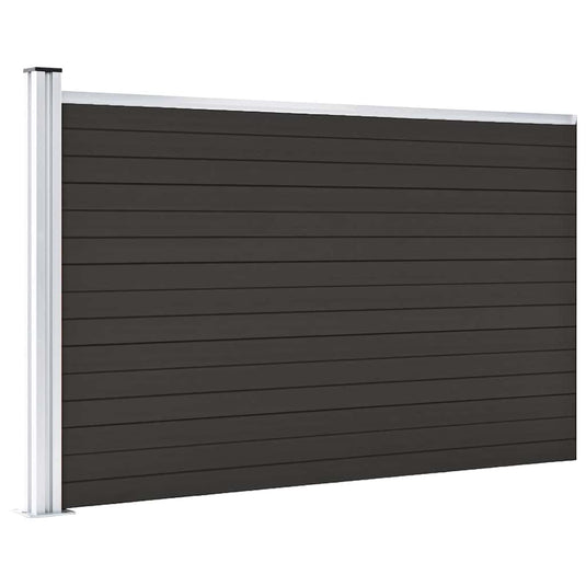 Vidaxl schuttingpaneel 175x105 cm hkc zwart