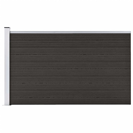 Vidaxl schuttingpaneel 175x105 cm hkc zwart
