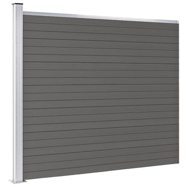 Vidaxl schuttingpaneel 175x146 cm hkc grijs