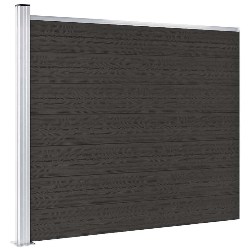 Load image into Gallery viewer, Vidaxl schuttingpaneel 175x146 cm hkc zwart
