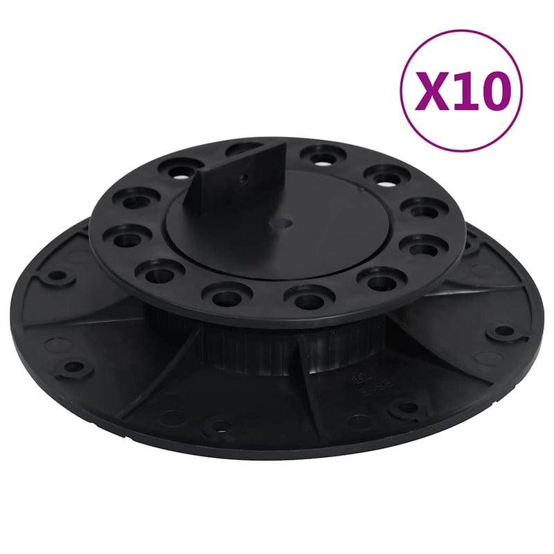 Load image into Gallery viewer, Vidaxl terrasdragers verstelbaar 10 st 25-40 mm
