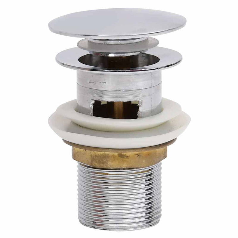 Load image into Gallery viewer, Vidaxl afvoer pop-up met overloop 6,4x6,4x9,1 cm chroomkleurig
