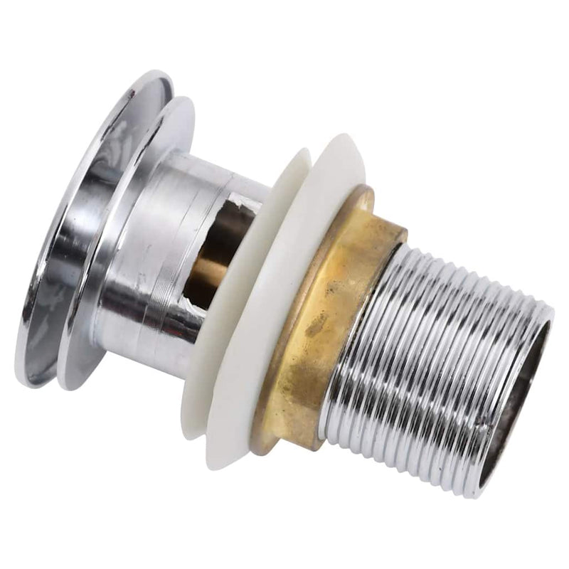 Load image into Gallery viewer, Vidaxl afvoer pop-up met overloop 6,4x6,4x9,1 cm chroomkleurig
