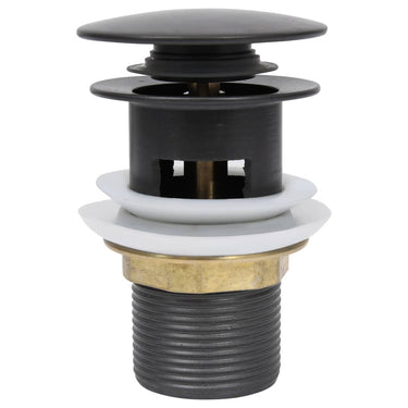 Vidaxl afvoer pop-up met overloop 6,4x6,4x9,1 cm grijs