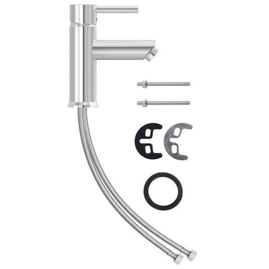 Vidaxl wastafelkraan 130x176 mm verchroomd