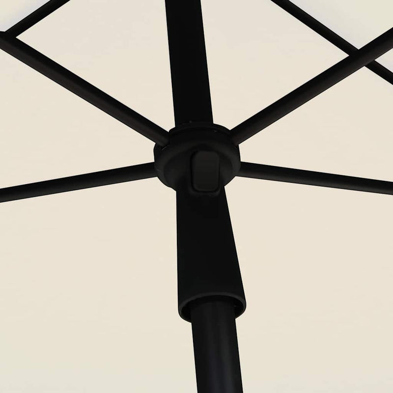 Load image into Gallery viewer, Vidaxl parasol met paal 210x140 cm zandkleurig
