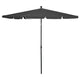 Vidaxl parasol met paal 210x140 cm antracietkleurig