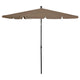 Vidaxl parasol met paal 210x140 cm taupe