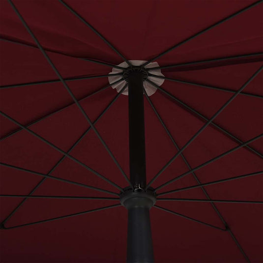 Vidaxl parasol met paal 200x130 cm bordeauxrood