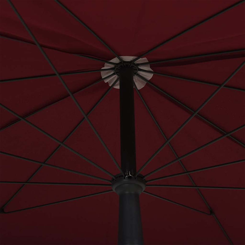 Load image into Gallery viewer, Vidaxl parasol met paal 200x130 cm bordeauxrood
