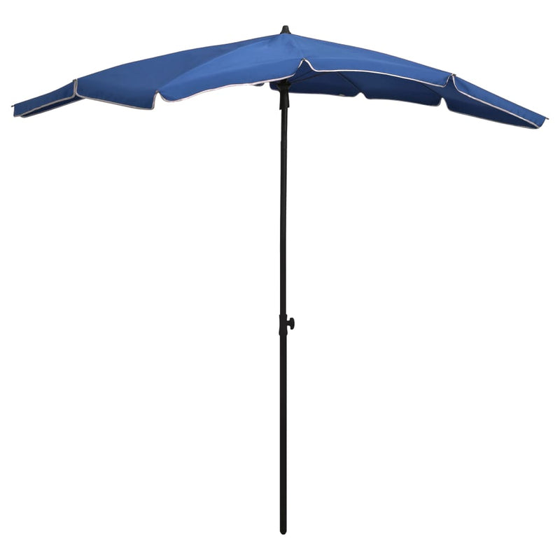 Load image into Gallery viewer, Vidaxl parasol met paal 200x130 cm azuurblauw
