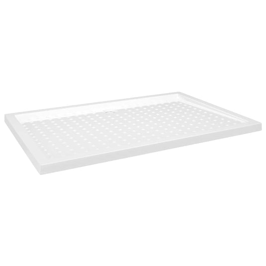 Vidaxl douchebak met noppen 80x120x4 cm abs wit
